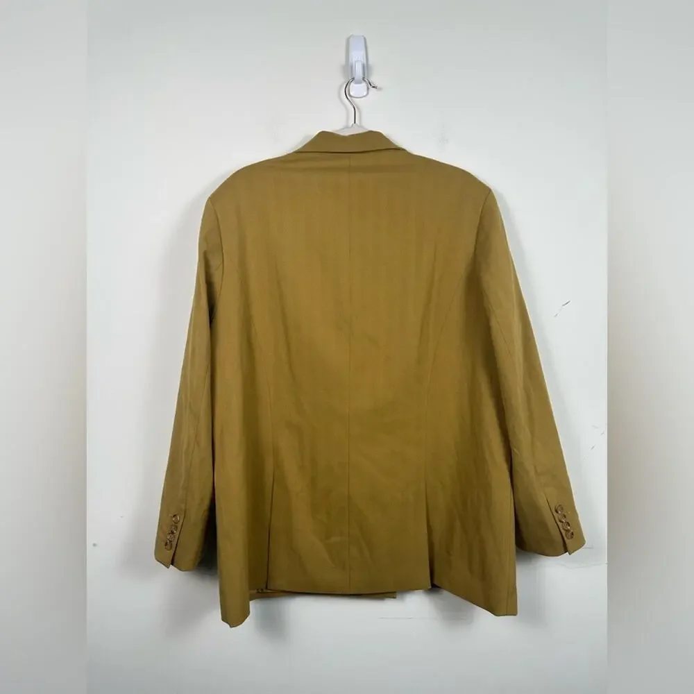 NA-KD Pant Suit Set Women 2XL Tan NWT Oversized Blazer Straight Leg Pants